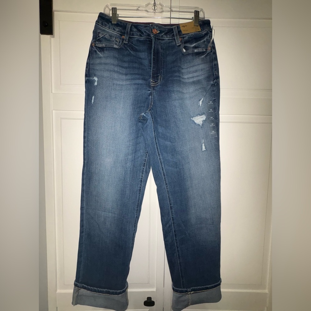 Distressed Blue Jeans
